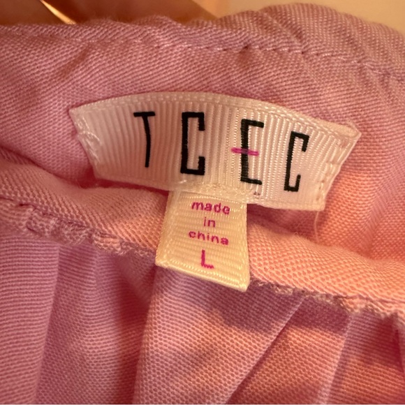 TCEC Light Pink Ruffled One Shoulder Blouse - Picture 2 of 3